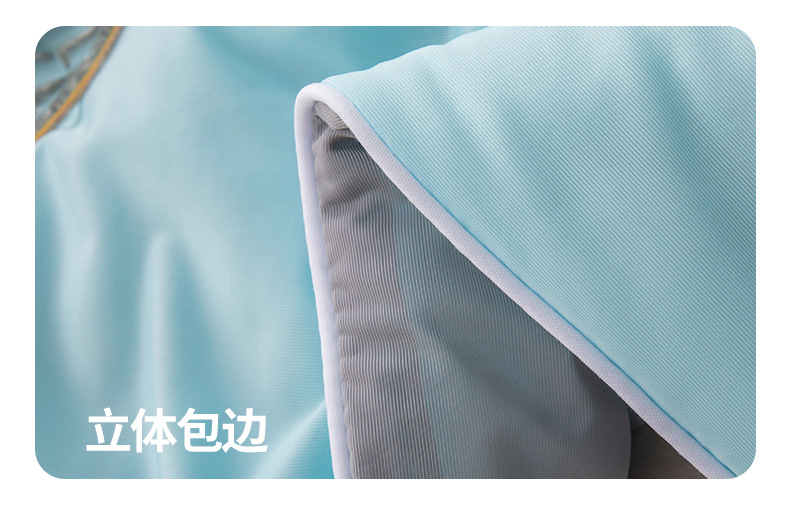 A类冰淇淋夏凉被凉感丝夏季空调被纯色夏被可水洗冰丝薄被子批发详情21