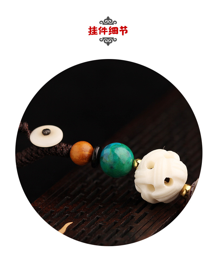 High-end, pure handcrafted, wealth-flowing PI Xiu, small-leaf rosewood, car keychains, car pendants, lanyard, small gifts pic 17