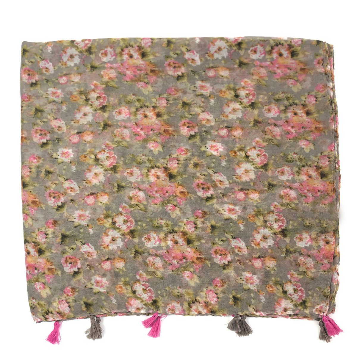 一件代发新款欧美春夏季时尚百搭印花流苏围巾 披肩 跨境专供 工厂批发详情9