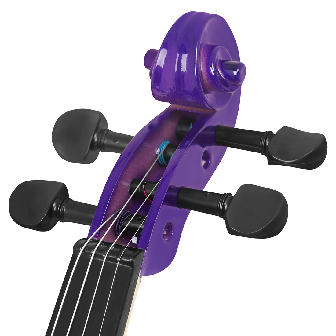 Cross-border popularization of violins, solid wood violins for children, beginners, grading practice. Colored violins can be customized pic 17