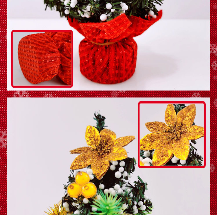 Cross-border new mini Christmas tree, small desktop Christmas tree ornament, 20cm Christmas tree, Christmas decoration items pic 40