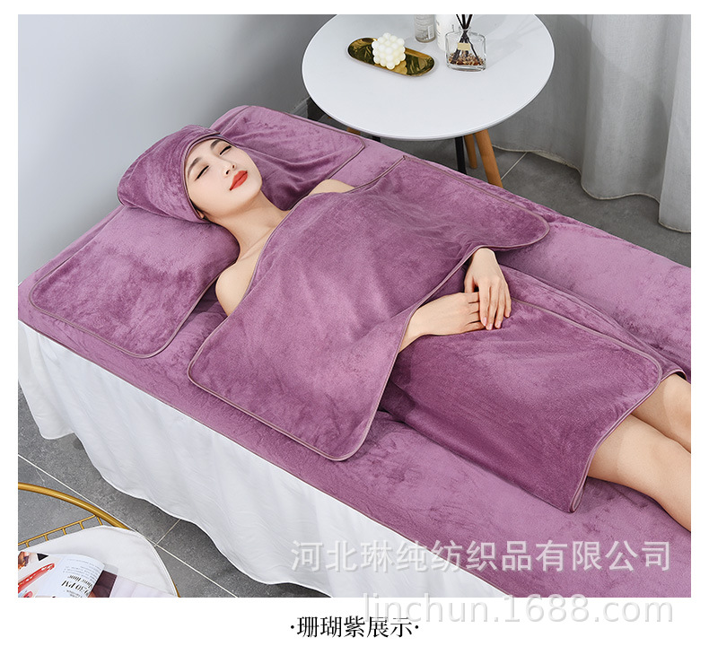 Beauty salon-specific towels with logo, beauty salon towels, bed towels, bath towels, bath skirts, fine fibers, soft and absorbent pic 44