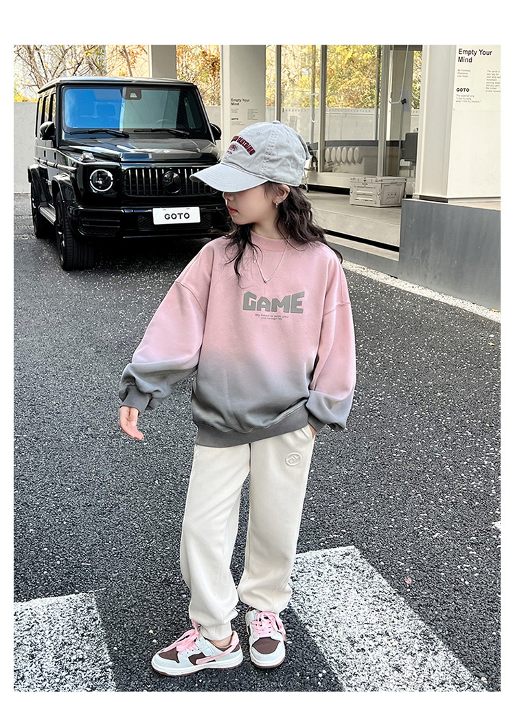 女童卫衣春秋款2024新款儿童洋气时髦春装中大童女孩春季长袖上衣详情14