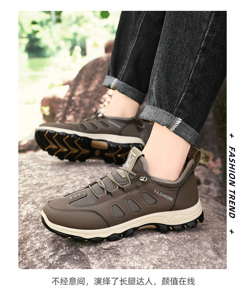 男鞋2024春秋新款透气舒适休闲软底运动鞋代发中老年户外登山鞋男详情25