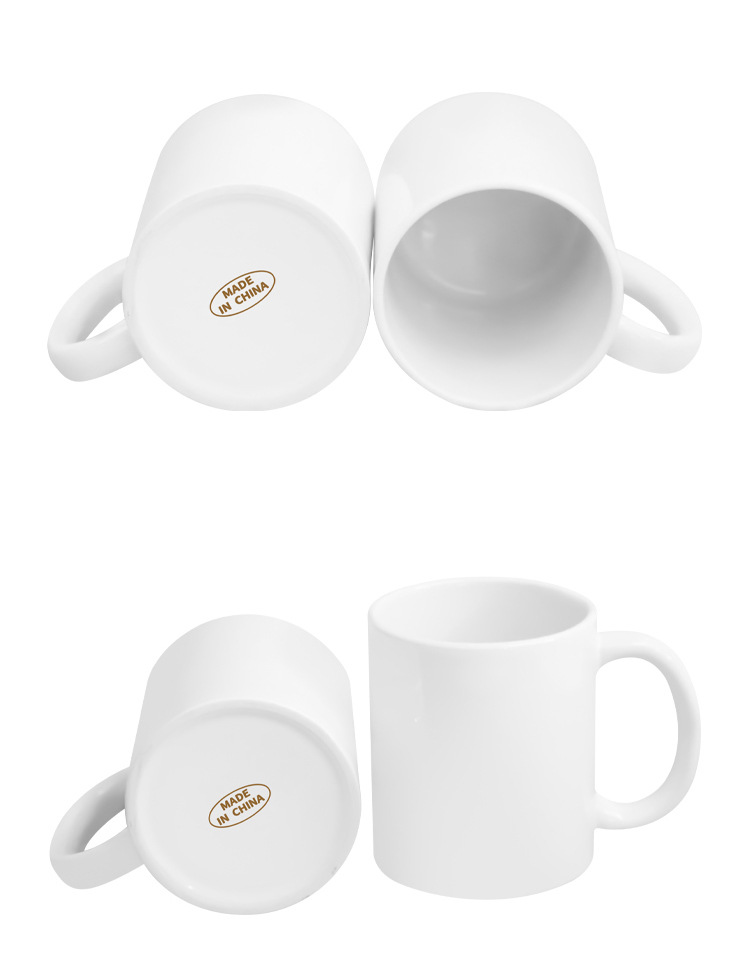 热转印涂层白杯特级增白白杯diy升华陶瓷杯子可过洗碗机厂家批发详情7