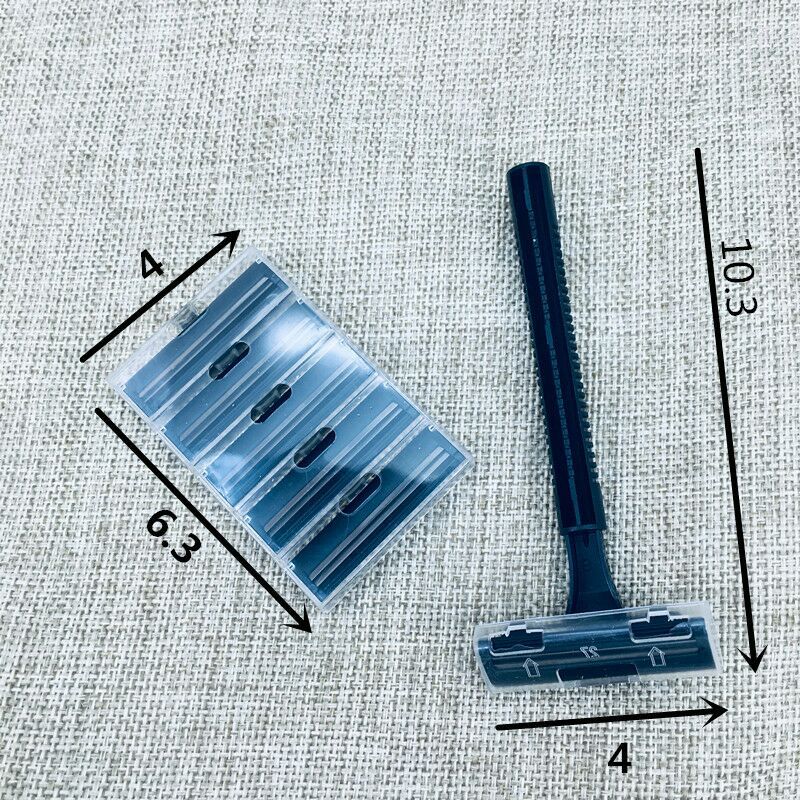 5+1 Disposable manual razor, hair shaver, head changer and blade holder set for hotels and guesthouses for foreign trade purchase pic 4
