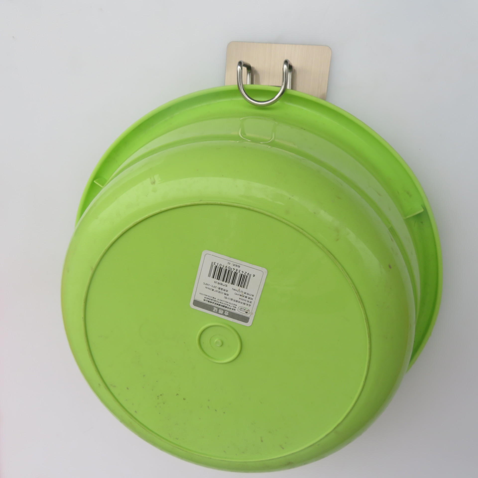 Non-perforated ironwork baked paint bathroom washbasin hook, seamless wall-mounted strong adhesive stainless steel washbasin storage rack pic 12