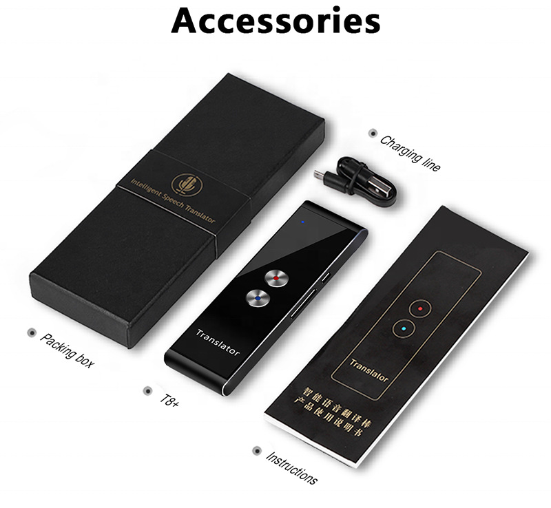 T8+铝合金智能翻译便捷式录音拍照翻译44种语言互译跨国翻译机详情14