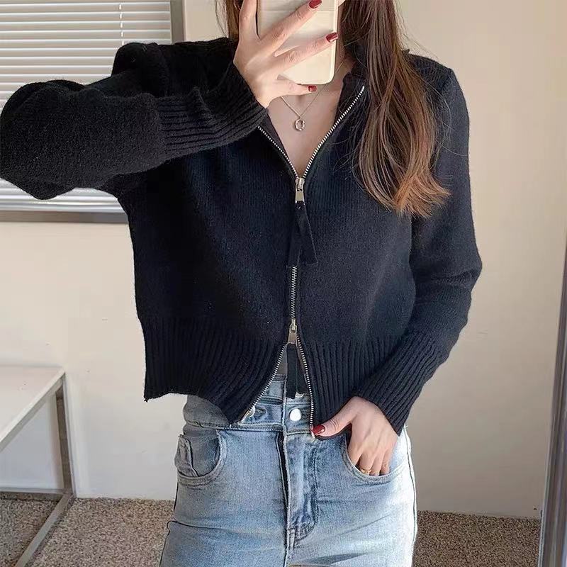 春秋款短款外套针织开衫女装2022年新款外搭上衣小个子休闲外套女详情5