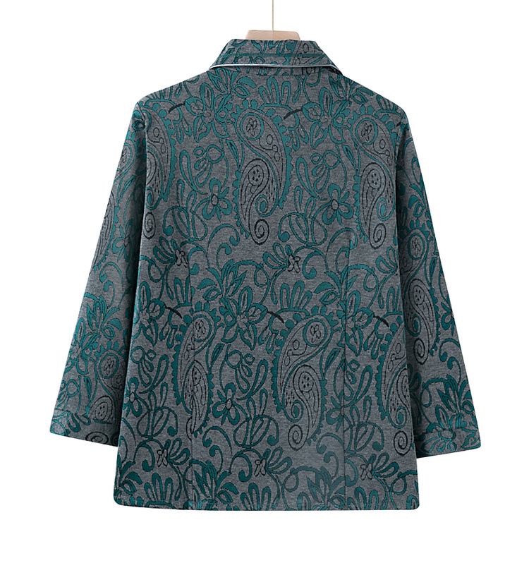 中老年女装妈妈装春装长袖外套60岁70奶奶春秋衣服老年人薄款衬衫详情10