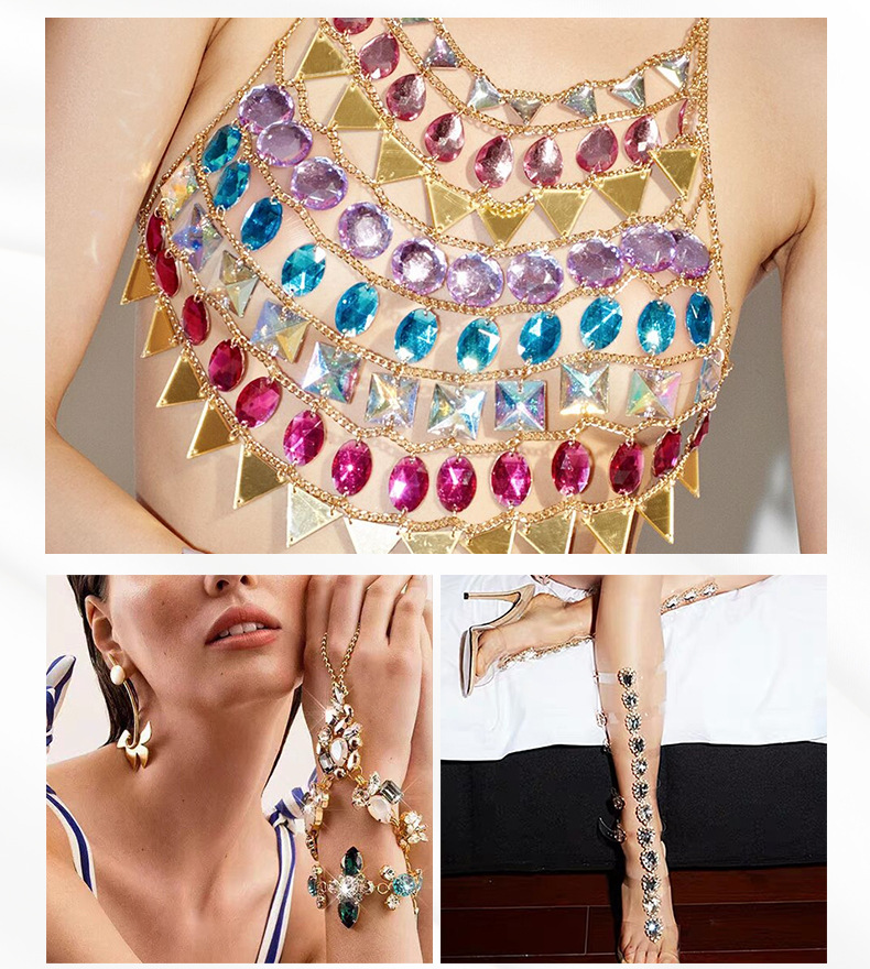 Xiaoyi jewelry Accessories, creative and fashionable built-in dried flower round resin diamond, Japanese and Korean style accessories wholesale pic 9