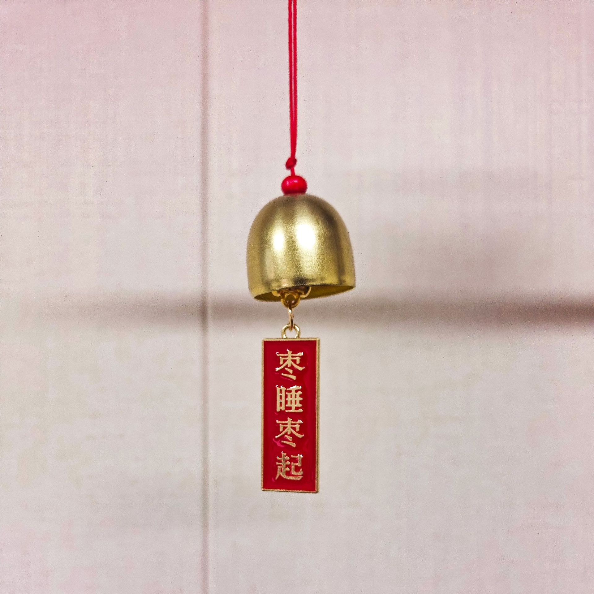 新年小礼品铃铛黄铜风铃挂饰国风挂件送朋友同学鼓励语心愿牌饰品详情13