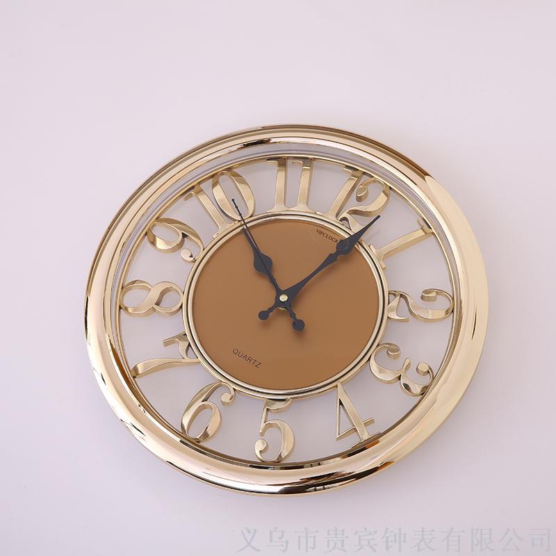 工艺创意时尚装饰仿古挂钟 厂家直销产地货源 客厅简约石英挂钟详情4