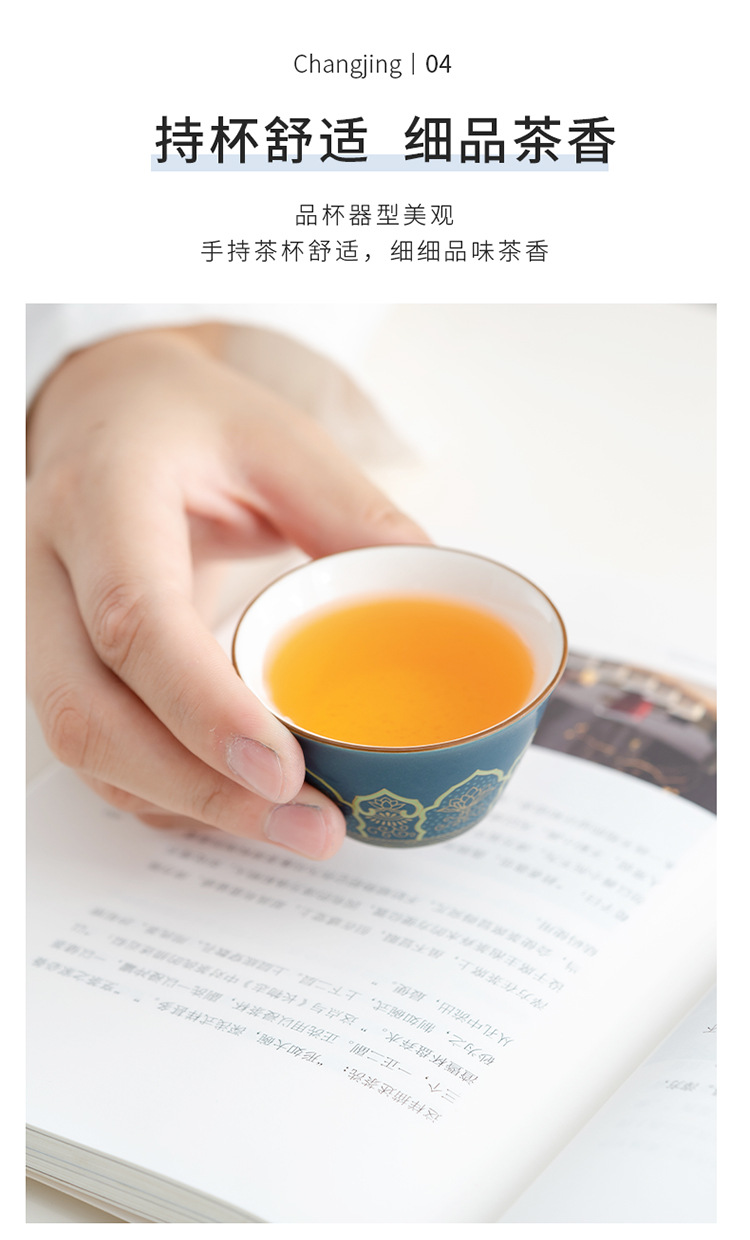 Travel tea set, ceramic express portable, one pot, three cups, business cultural and creative gift, festival souvenir, printed logo pic 28