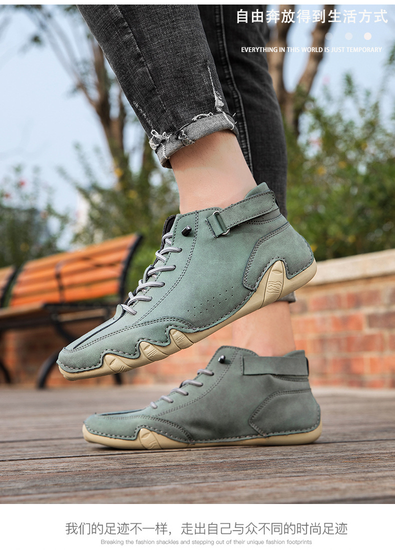 亚马逊热销马丁靴秋冬季跨境爆款高帮八爪鱼男鞋男士休闲短靴子详情18