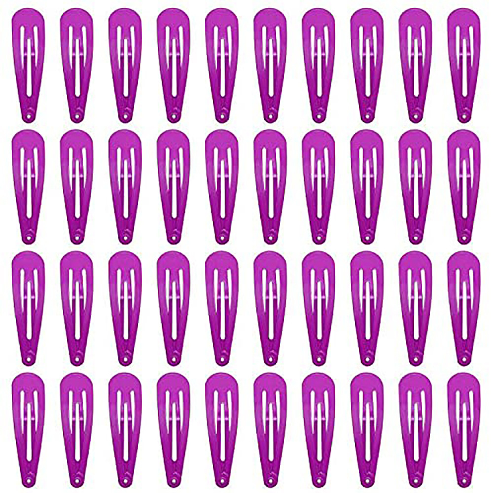 40pcs跨境亚马逊5cm发夹夹子黑色bb夹发卡喷漆水滴夹边夹刘海夹详情14