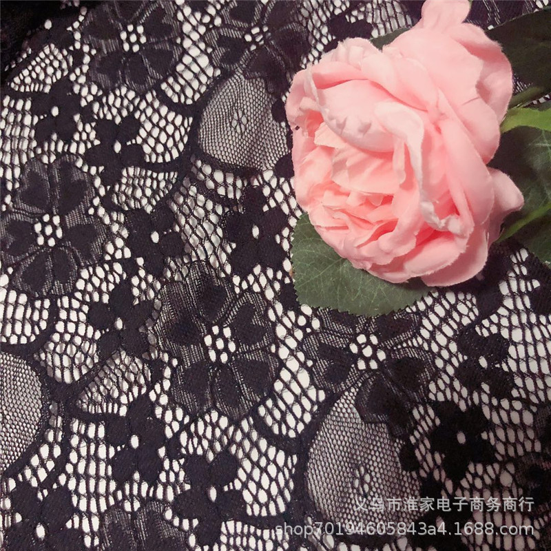 Factory direct sales of brocade lace fabric, elastic leaf flower fabric, lace clothing and dresses, soft and comfortable pic 6