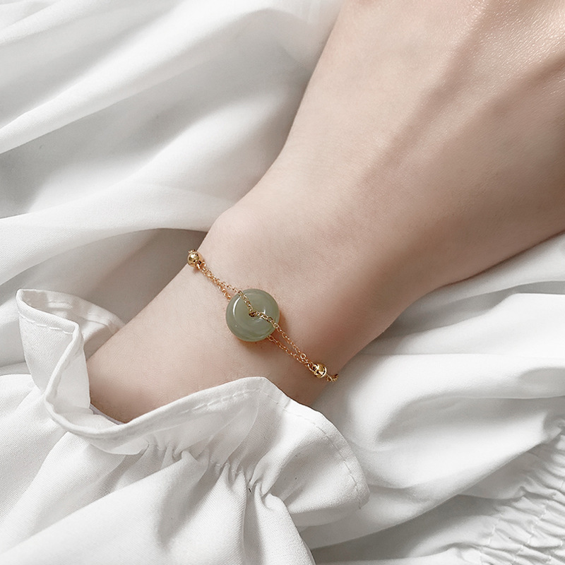 Circular meteor shower silver-plated bracelet, a simple and youthful silver jewelry bracelet with an ins design sense for women, as a gift for your girlfriend pic 7