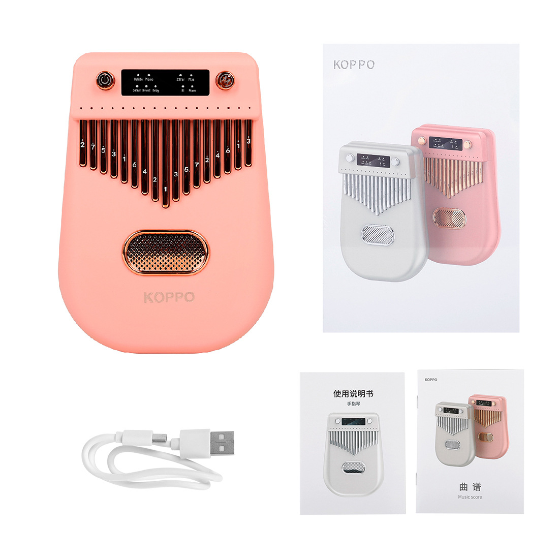 Wholesale 17-tone kalimba electronic smart Bluetooth finger piano, Kalimba beginner two-finger piano, thumb piano pic 10