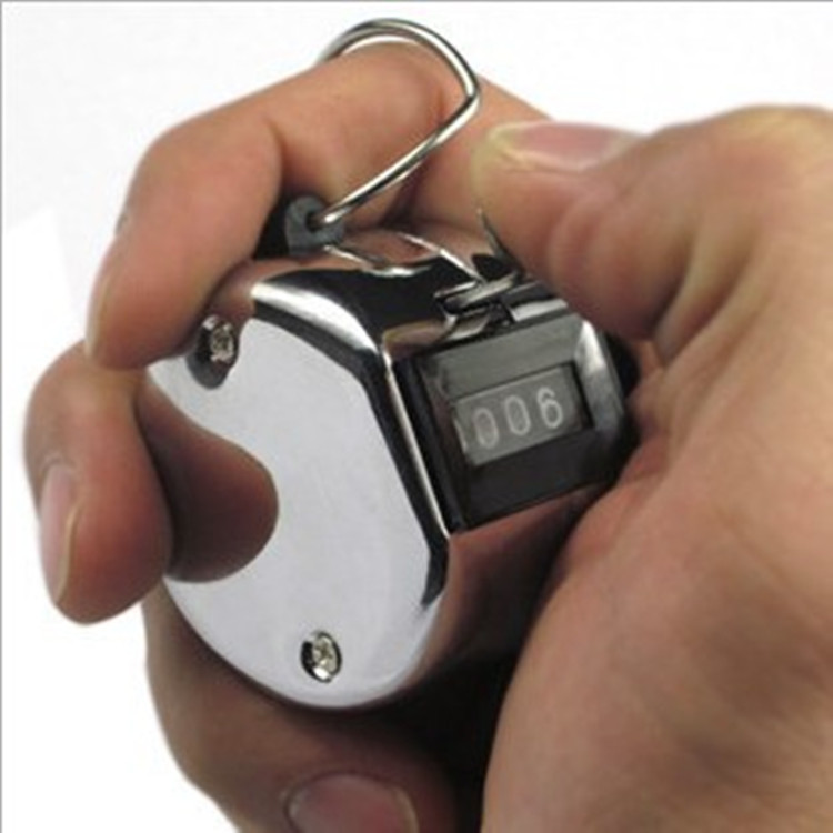 Mini press manual counter, metal casing human flow counter, hand press counter, statistical counter pic 1