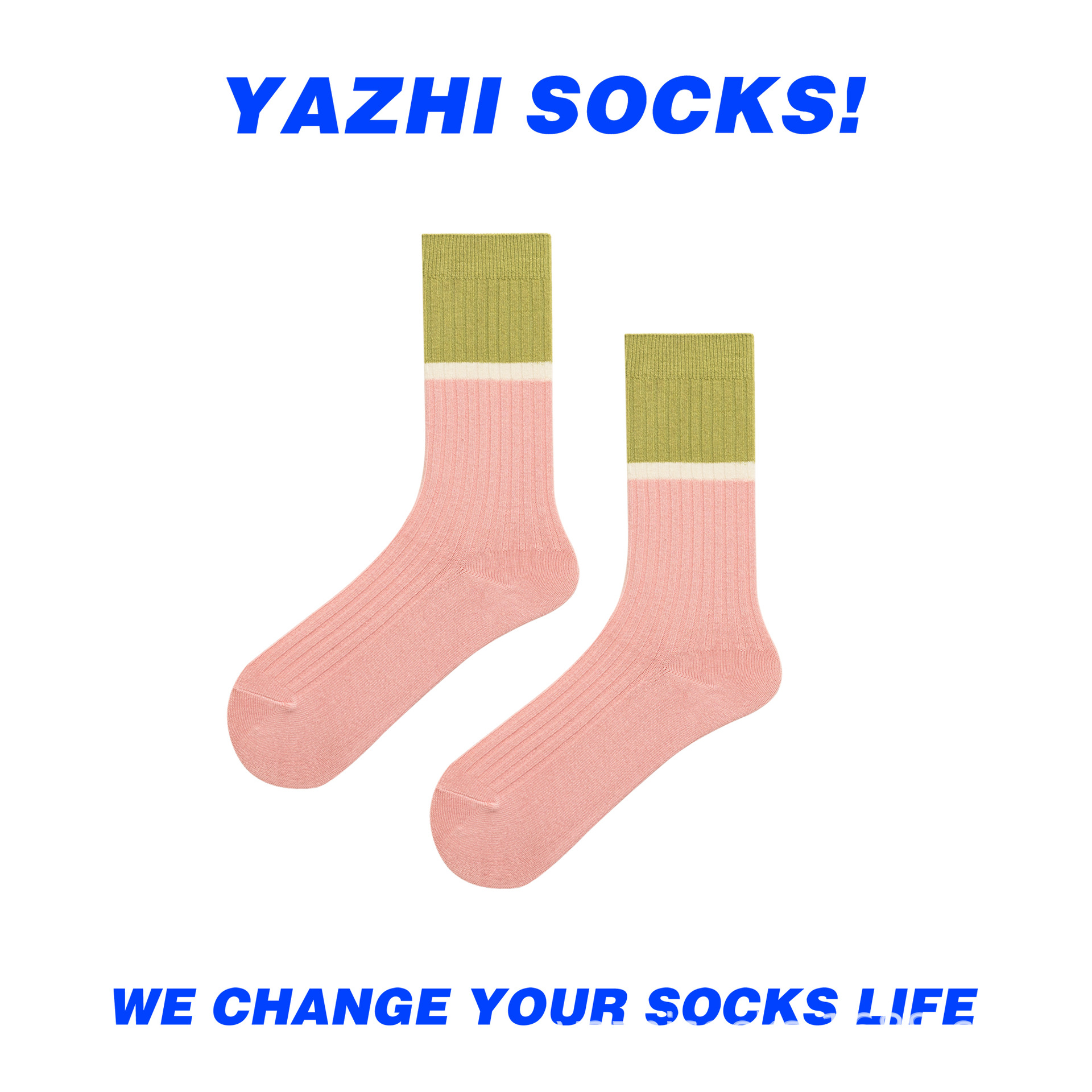 YAZHI 夏季薄款中筒女袜可爱少女粉色奶油风刺绣百搭棉袜双针袜子详情4