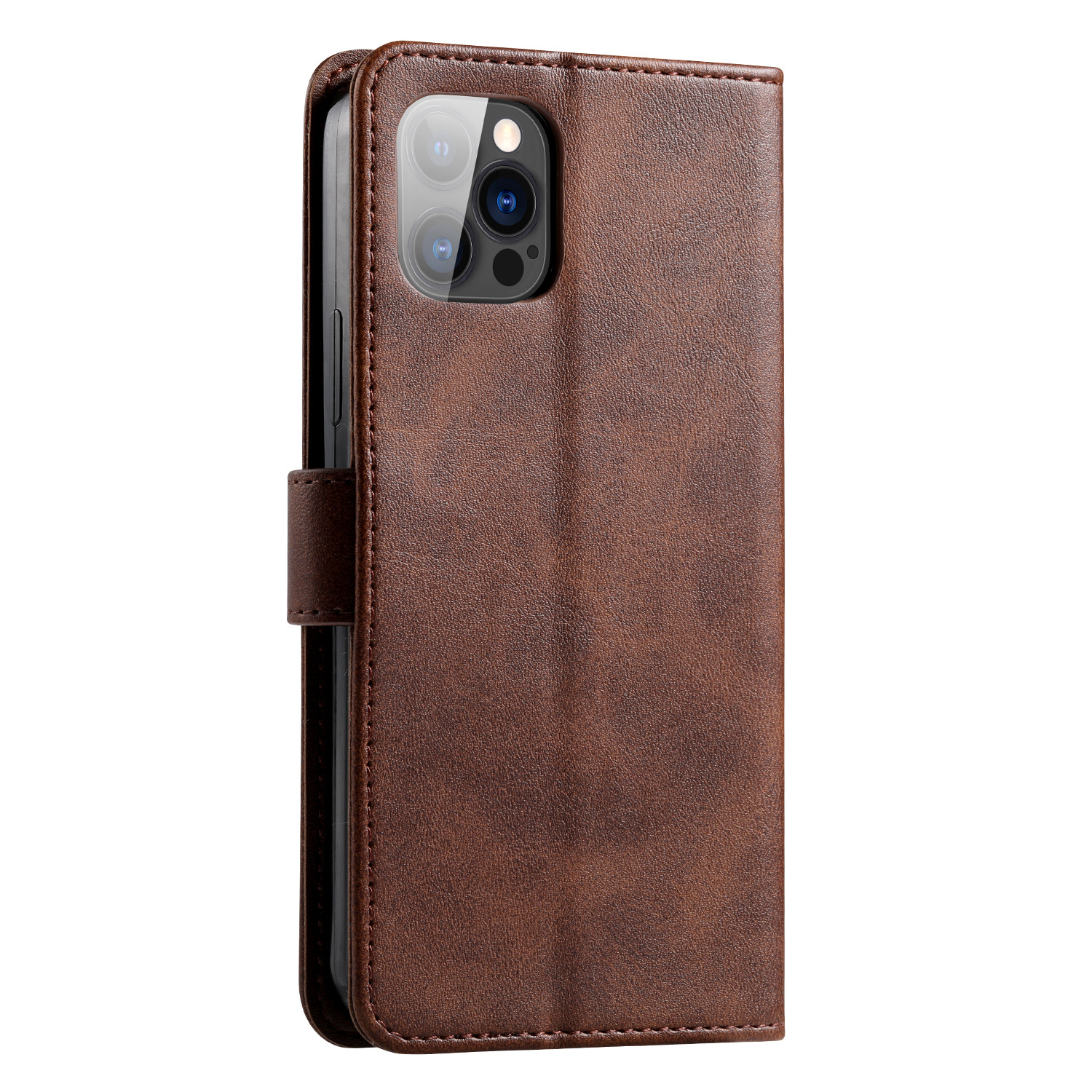 Suitable for iPhone15 wallet case, 8Plus phone case, calfskin genuine leather protective case, and SIM card for iPhone7 pic 7