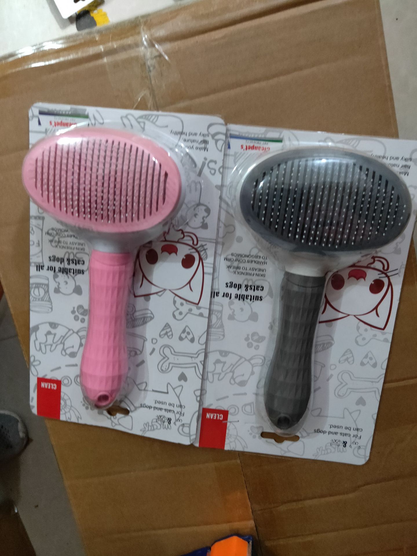 Pet cat combs, cleaning floating hair, dog needle combs, self-cleaning combs, hair removal combs, one-click hair removal combs, pet supplies combs for cats and dogs pic 6