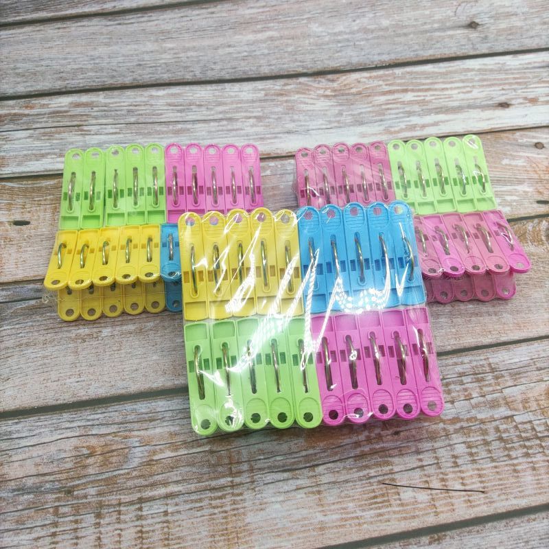 Solid-color clothes drying tongs/plastic tongs/clothes drying tongs (20 per pack) tongs pic 5