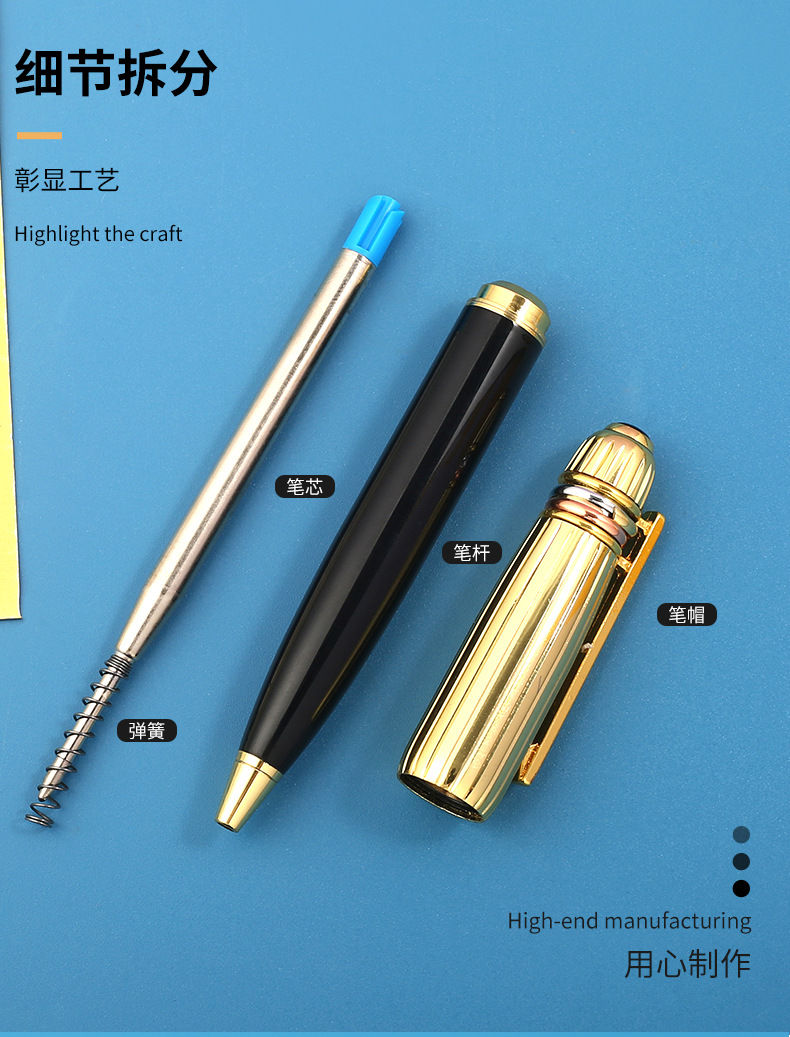 Metal ballpoint pens, business ballpoint pens, advertising gift pens, ballpoint pens, medium oil pens pic 4