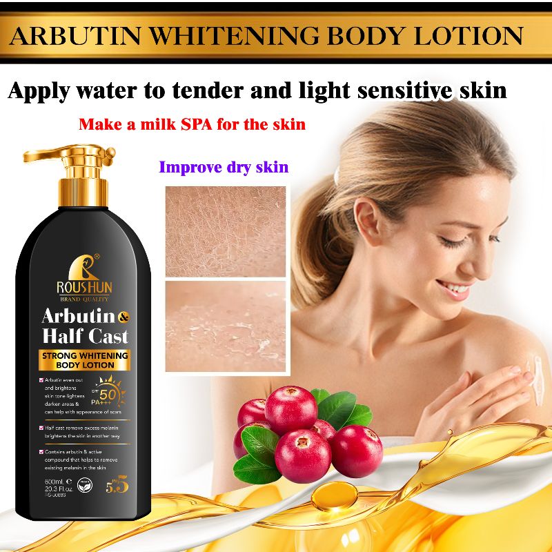 ROUSHUN arbutin Body lotion arbutin & half Cast body lotion pic 4