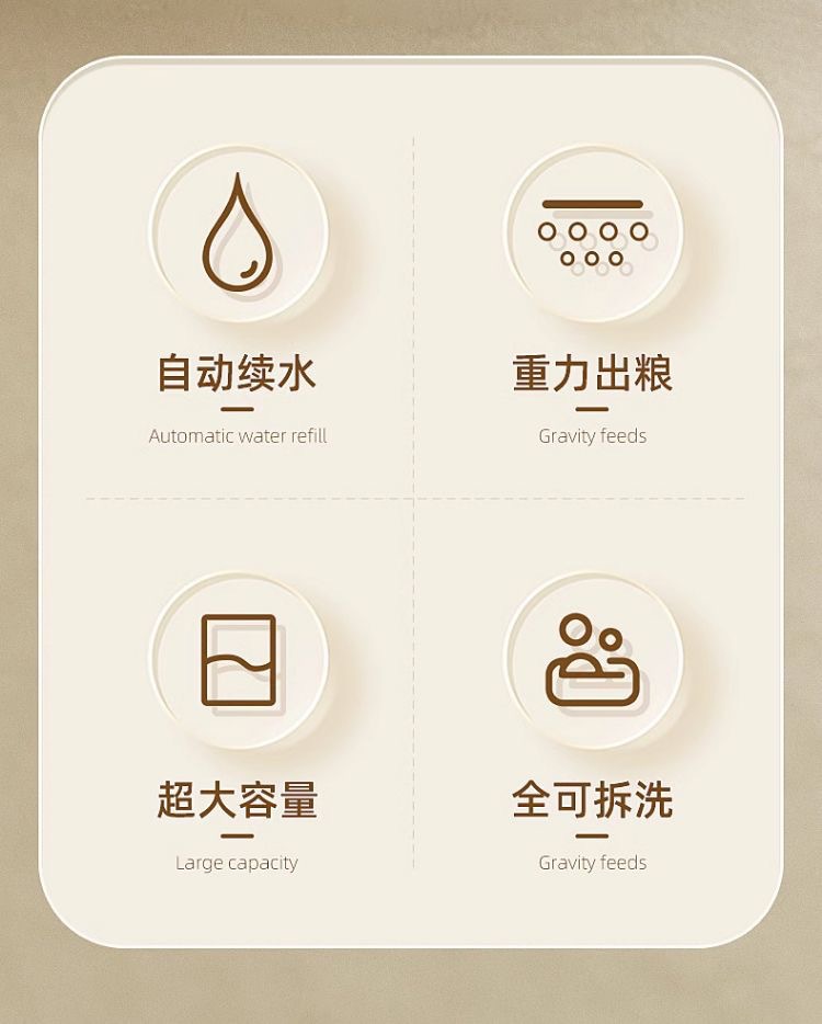 工厂现货宠物碗立式大容量自动喂食器饮水器猫碗狗碗水粮一体跨境详情2