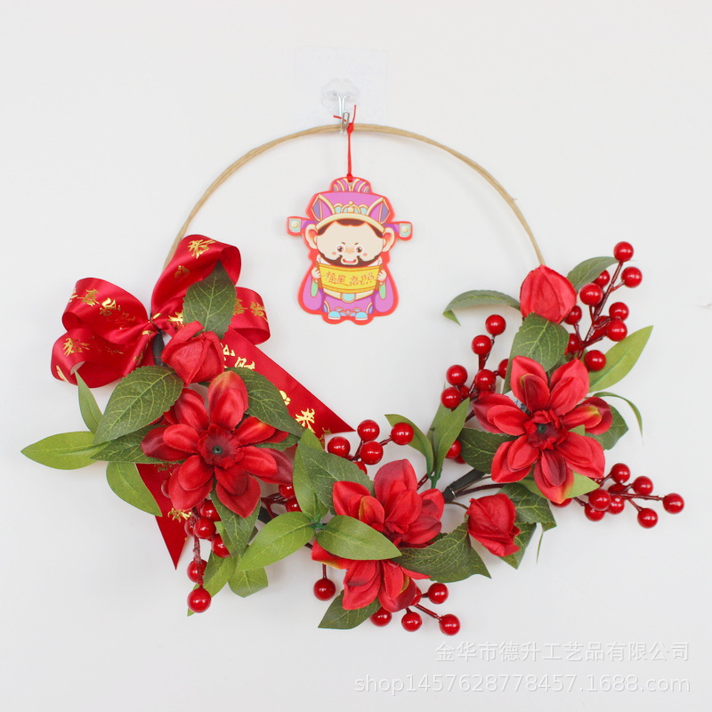 When moving into a new home, decorate with simulated pomegranates, celebrate the New Year, hang the main entrance, and decorate the living room for the New Year pic 12