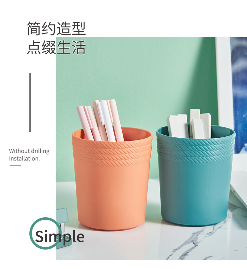 Fashionable pen holder, student office desktop pen holder, multi-functional storage pen holder, student makeup holder, simple and creative pen pic 2