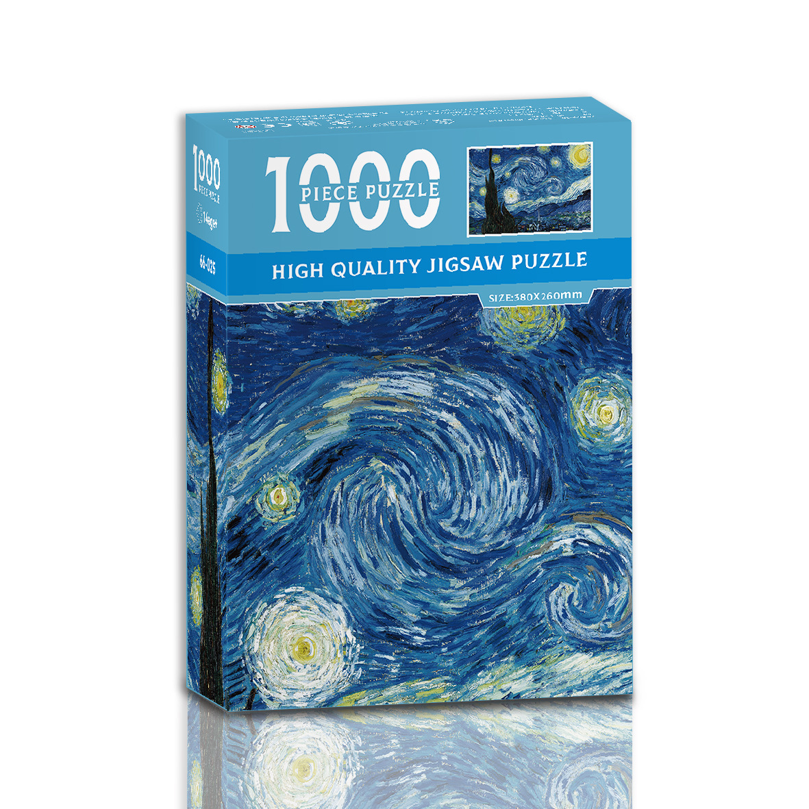 A jigsaw puzzle of 1000 pieces of famous oil paintings on paper, a brain-teasing puzzle pic 1