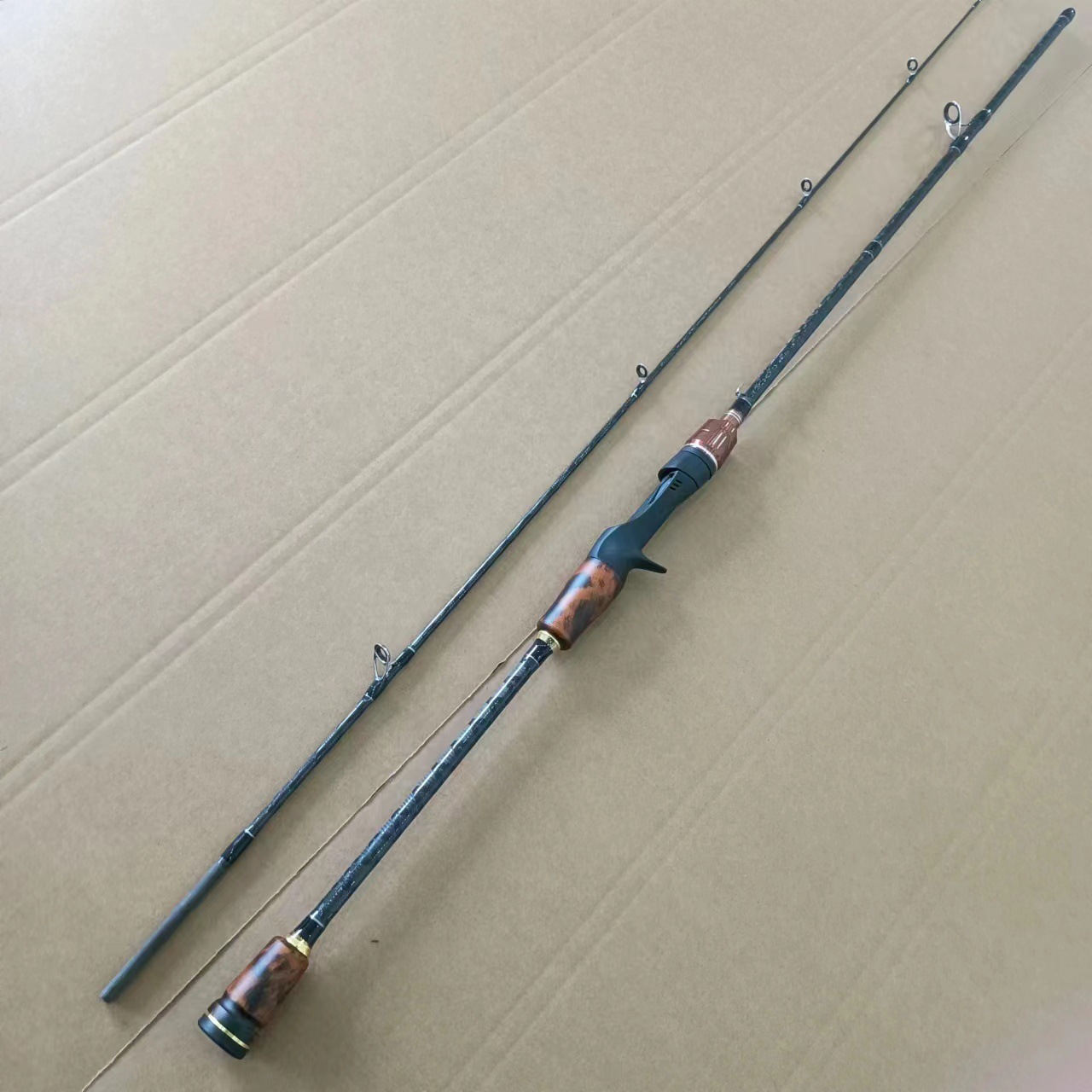 碳素实木路亚竿ML调路滑翘嘴马口白条直柄枪柄远投杆抛竿插节鱼竿详情22