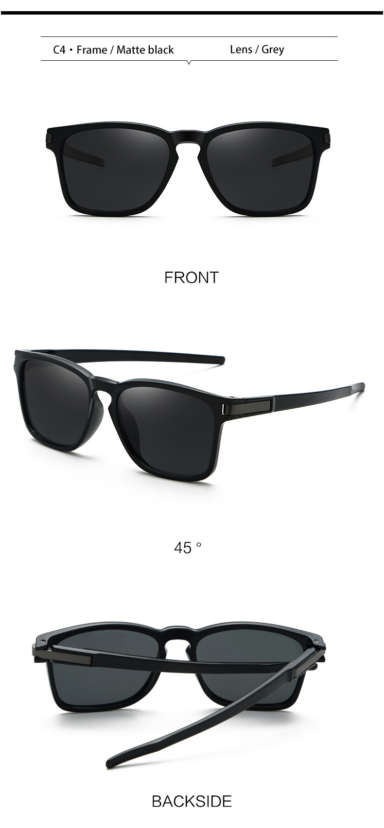 Amazon venta caliente gafas de sol moda hombres gafas de sol polarizador ciclismo gafas de sol para hombres premium sense wholesale pic 9