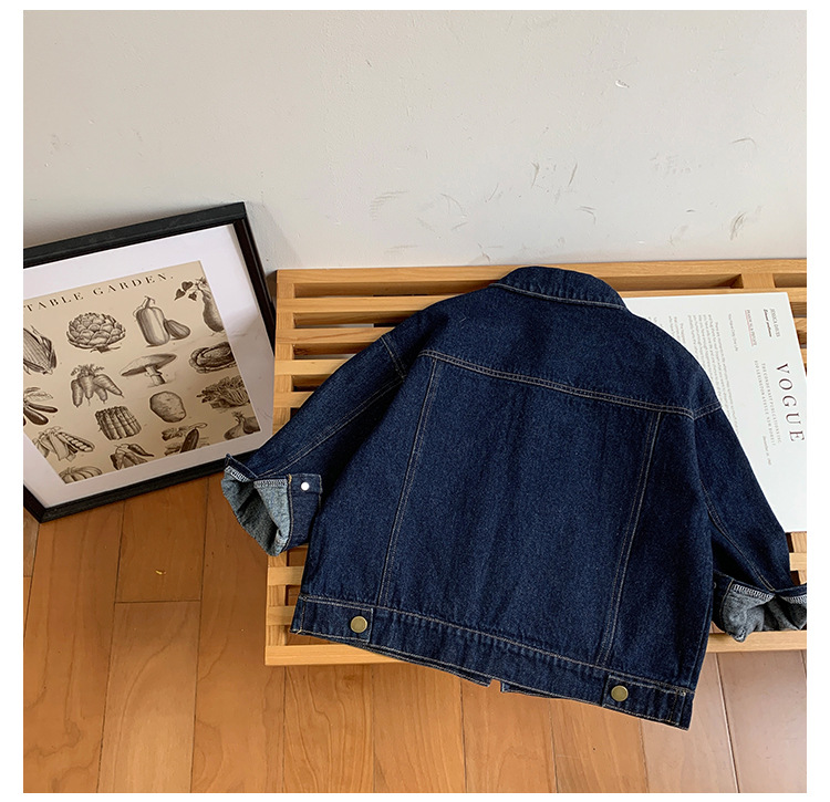 儿童外套2023童酷春季新款男女童韩版牛仔外套宝宝洋气短款上衣潮详情12