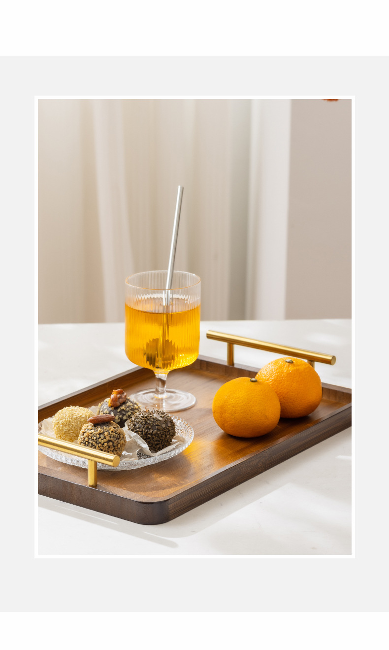 直角茶具竹制托盘实木带提手现代中式小茶盘木质托盘家用酒店茶盘详情18