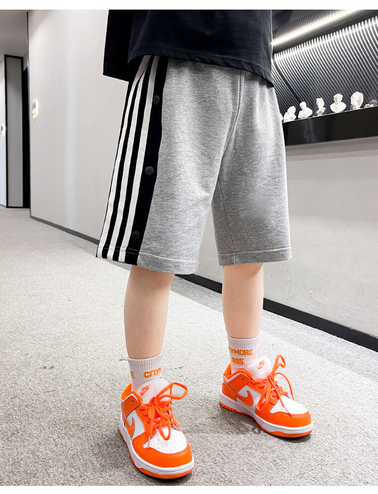 The 2022 new summer loose and stylish cotton capri shorts for boys are a trend of casual summer pants for middle-aged children pic 98