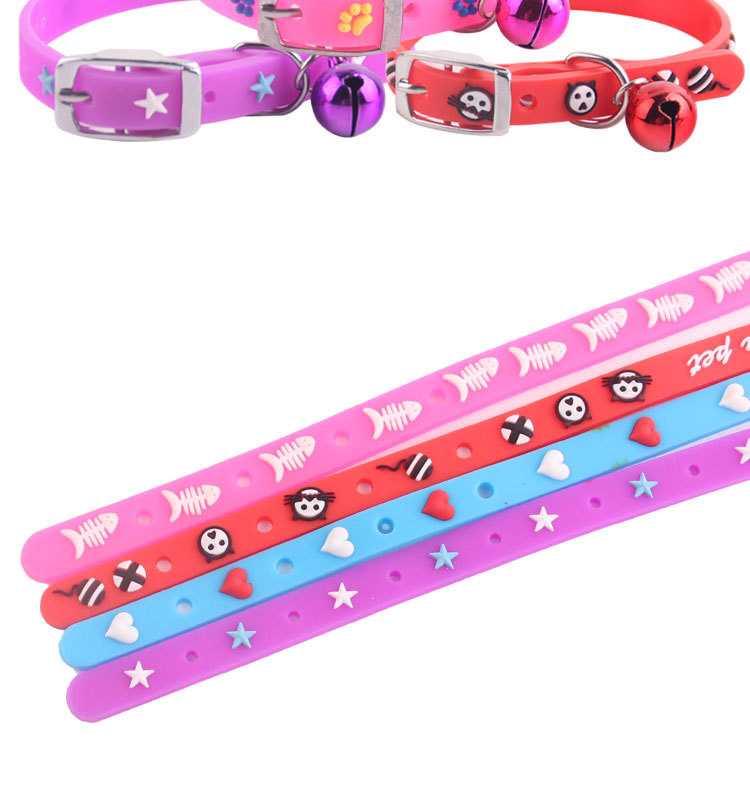 Wholesale dog cute bell collars, pet silicone bell necklaces, Teddy pet cat and dog bell collars event products. Self-pickup only pic 9