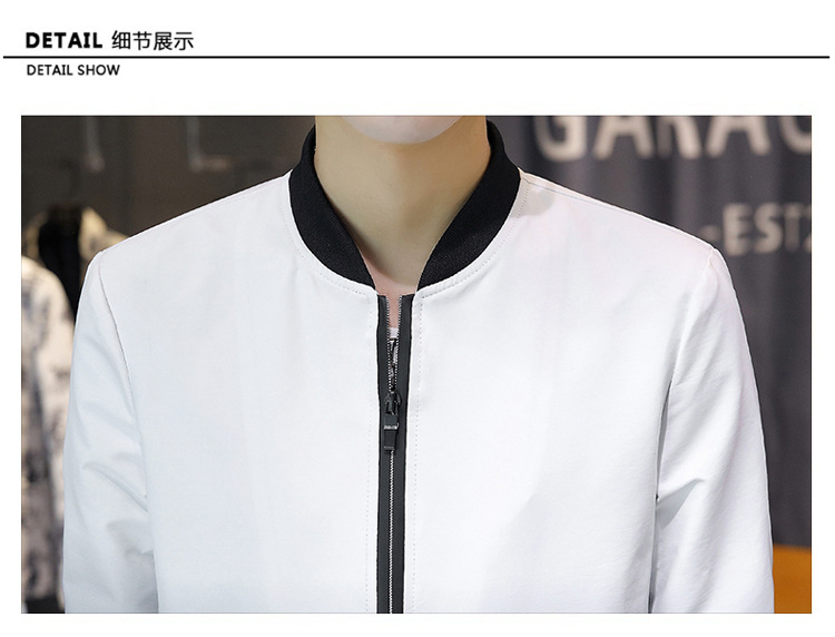 Comercio exterior primavera/otoño 2022 chaqueta versátil para hombres versión coreana slim fit baseball wear tendencia para hombres gradiente de estilo casual abrigos pic 24