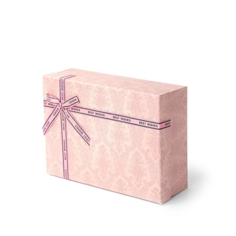 高端轻奢粉红礼物盒女神节伴手礼盒情人节礼品盒神秘紫色口红礼盒详情19