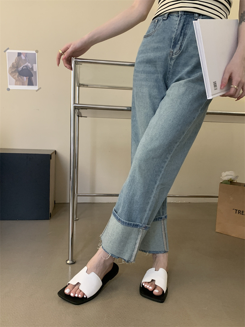 女士凉拖鞋外穿2024年夏季新款时尚百搭复古舒适平底防滑一字拖潮详情9