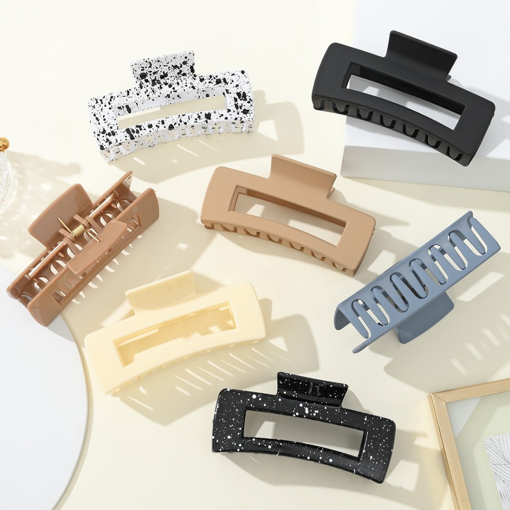 Spring and summer bestsellers: Wheat ear hair clips for women, simple and creative, back of the head hair claw clips, shark clips, hair accessories and headwear pic 2