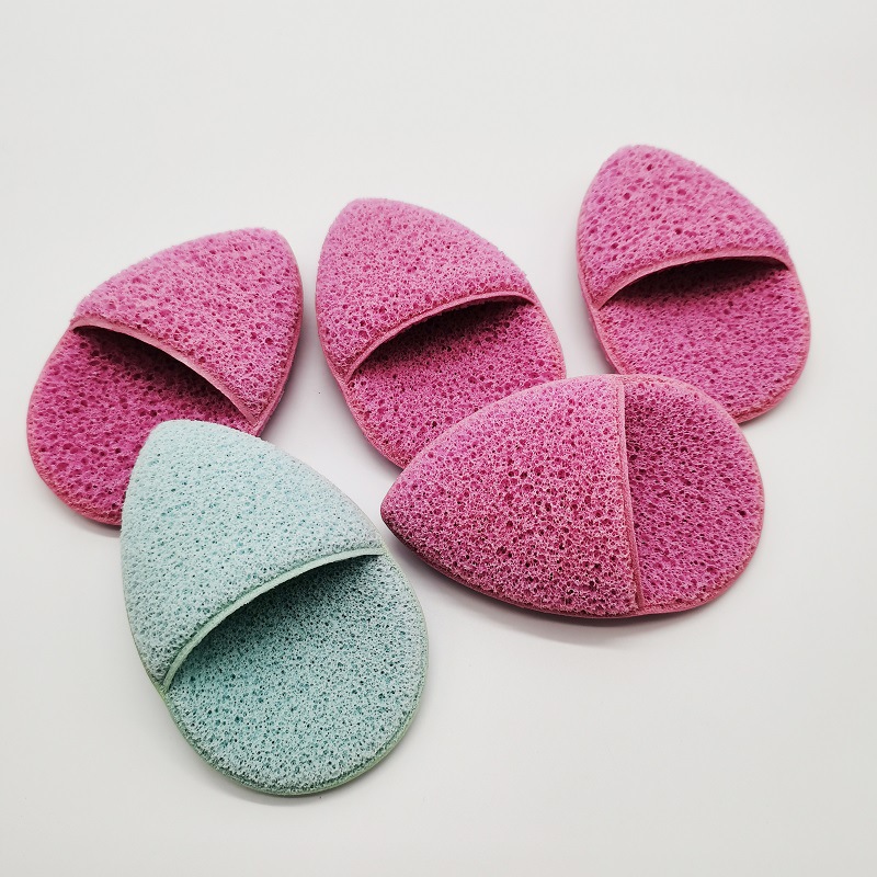 Customized hydrophilic non-latex water-drop gloves, pointed face wash puffs, makeup remover puffs, and polyurethane honeycomb cleansing puffs from the manufacturer pic 10