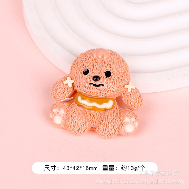 Cute puppy resin patch diy cream glue clog shoe buckle pendant hair clip hair band accessory materials pic 8