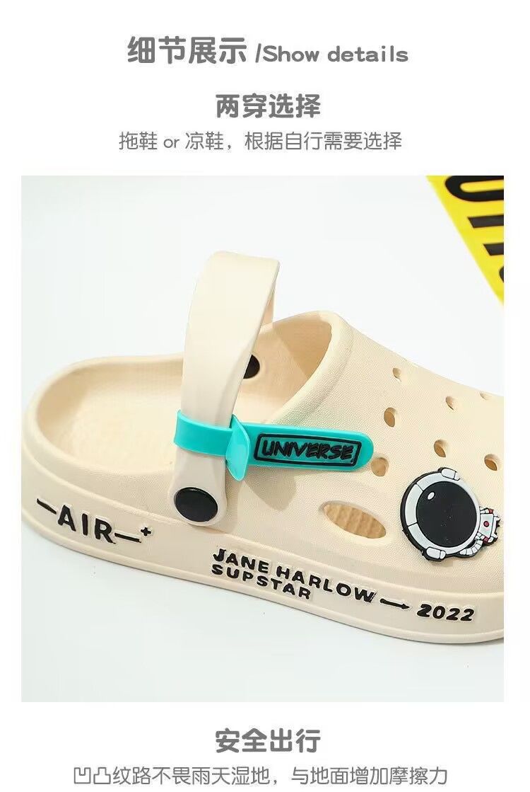 洞洞鞋男厚底软底拖鞋包头凉拖鞋防滑耐磨沙滩鞋夏情侣拖鞋外穿女详情8