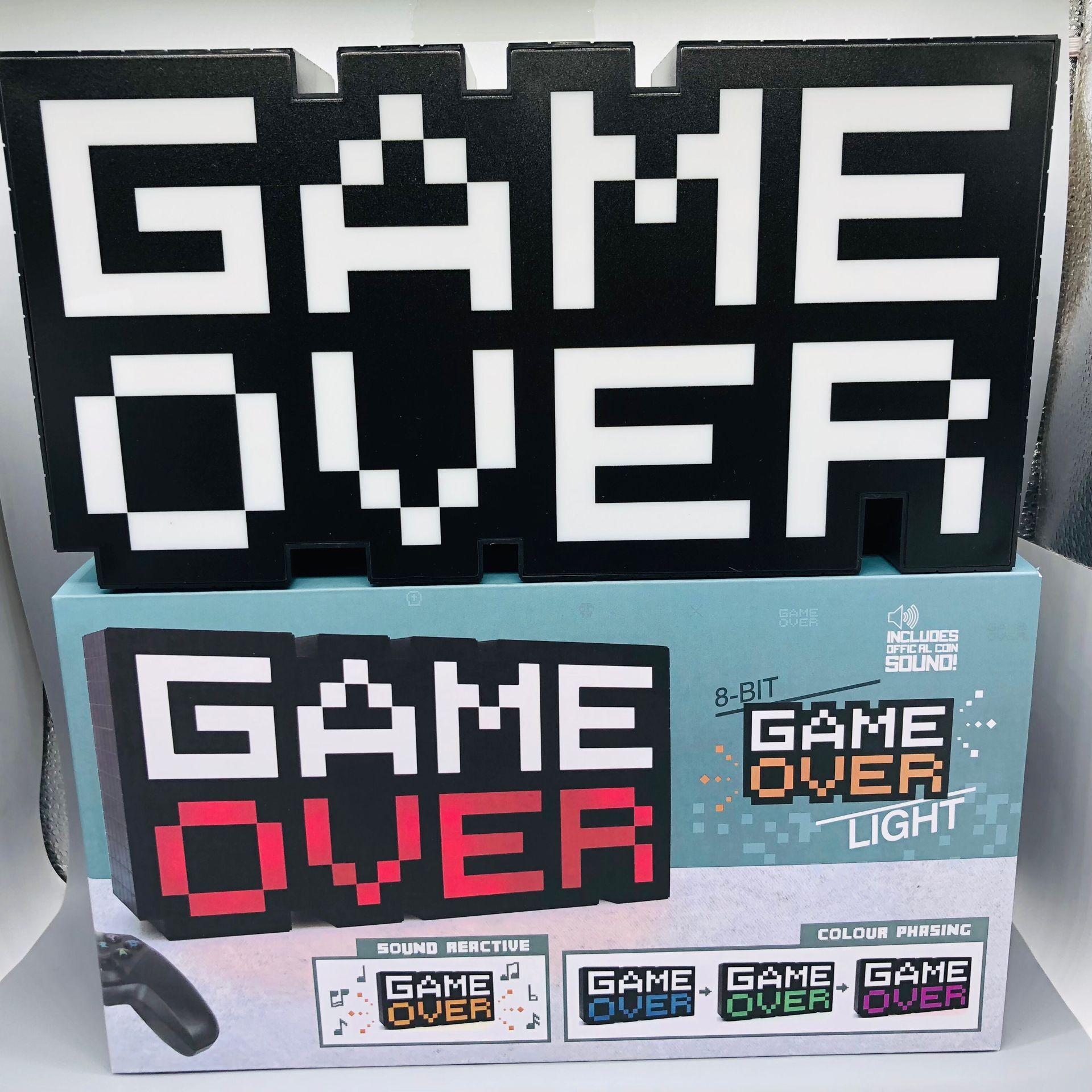 Video Game sound game logo light, seven-color night light, Game over letter LED decorative light pic 10