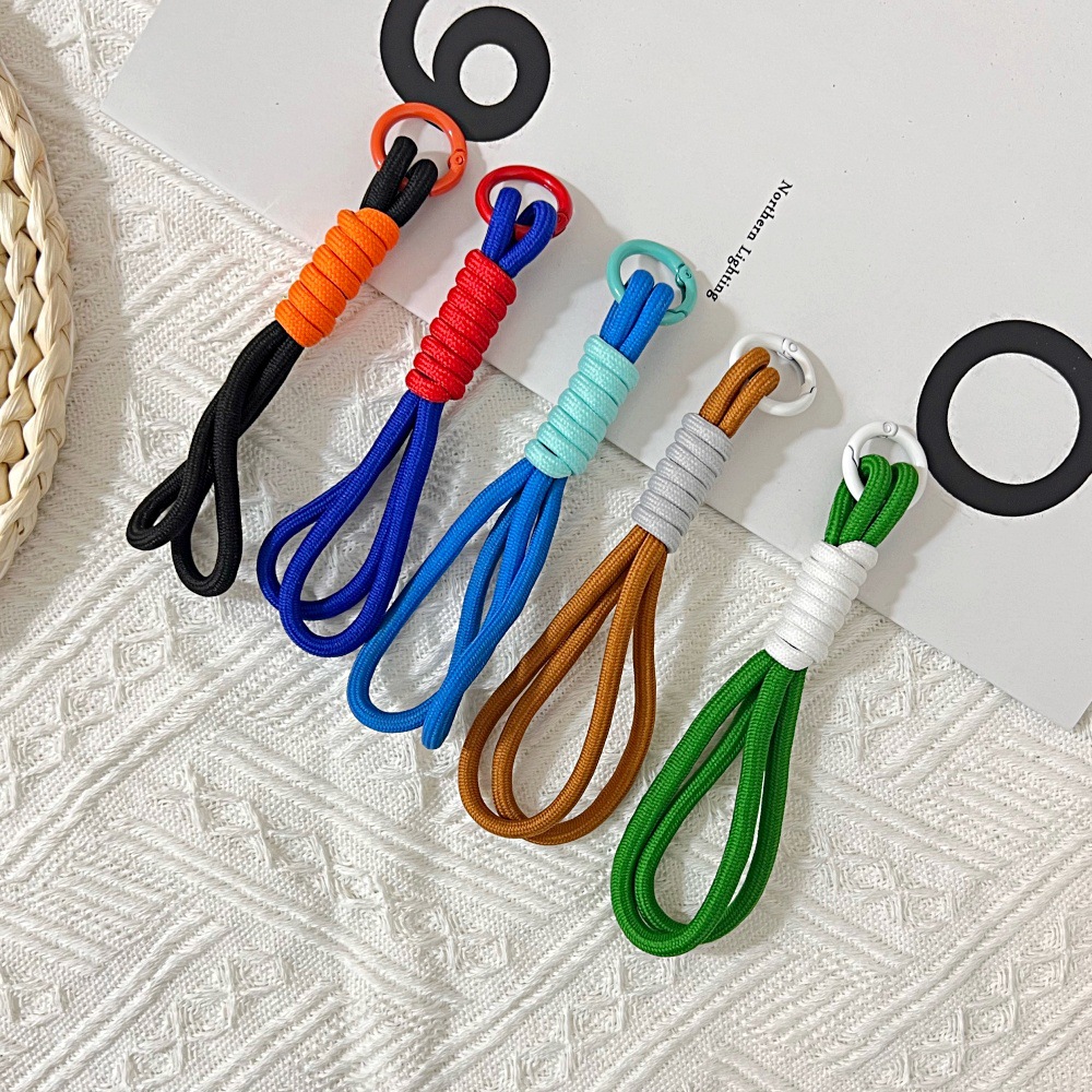 手机挂绳多巴胺色手腕带彩色编织手绳汽车钥匙手机壳防丢短绳挂件详情20