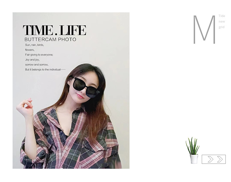 新款GM墨镜男女高级感板材防紫外线时尚百搭小红书网红款MY太阳镜详情17